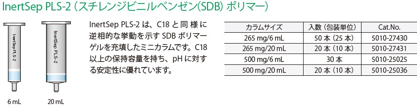 InterSep PLS-2(スチレンジビニルベンゼン(SDB)ポリマー)