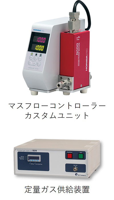 マスフローコントローラーカスタムユニット、定量ガス供給装置の画像