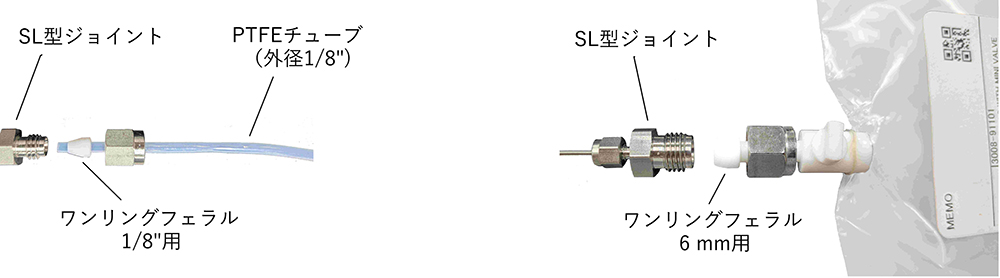 金属製継手での取付イメージ図